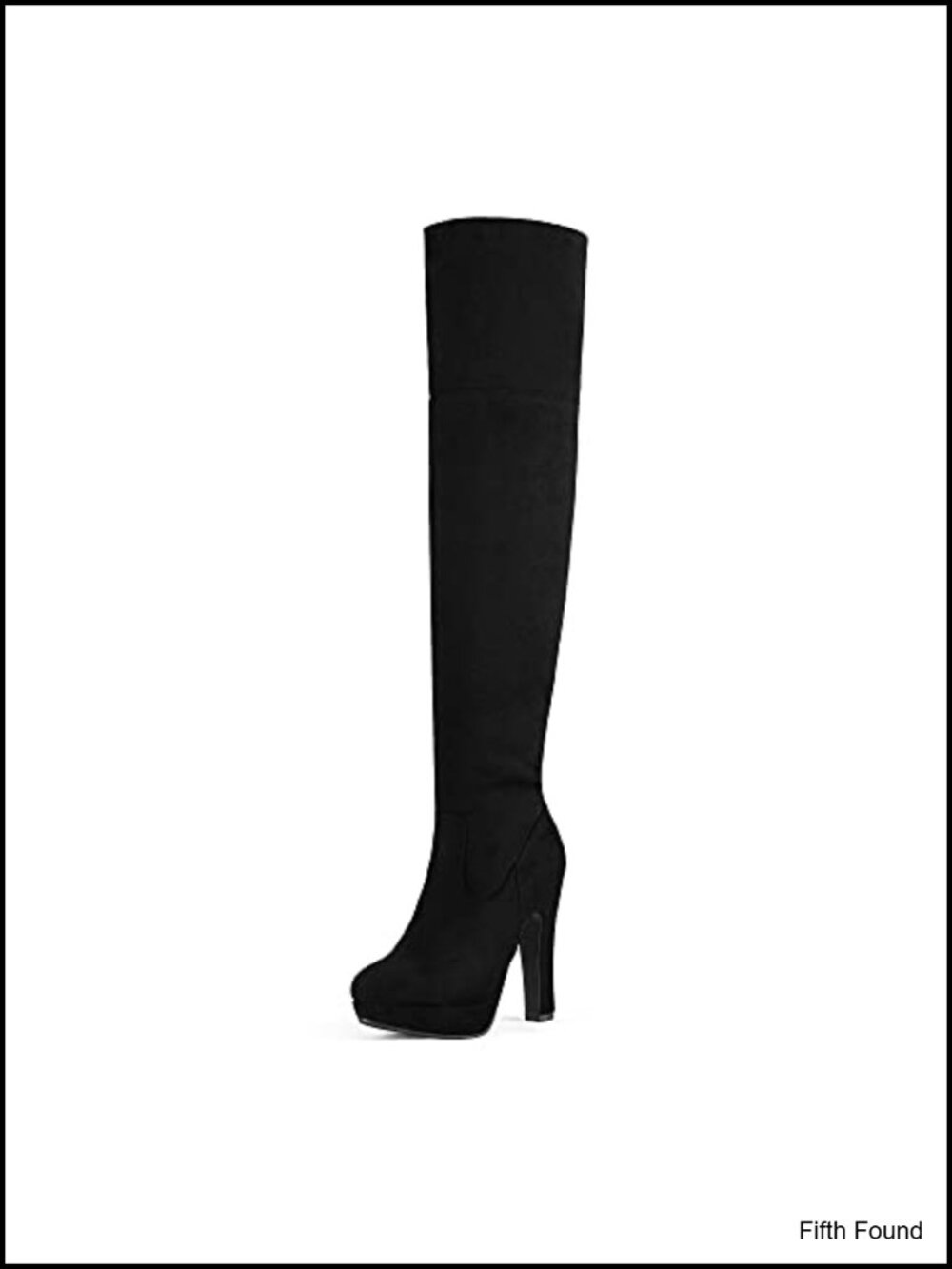 Women's Chunky High Heel Over The Knee Thigh High Boots Faux Suede Platform